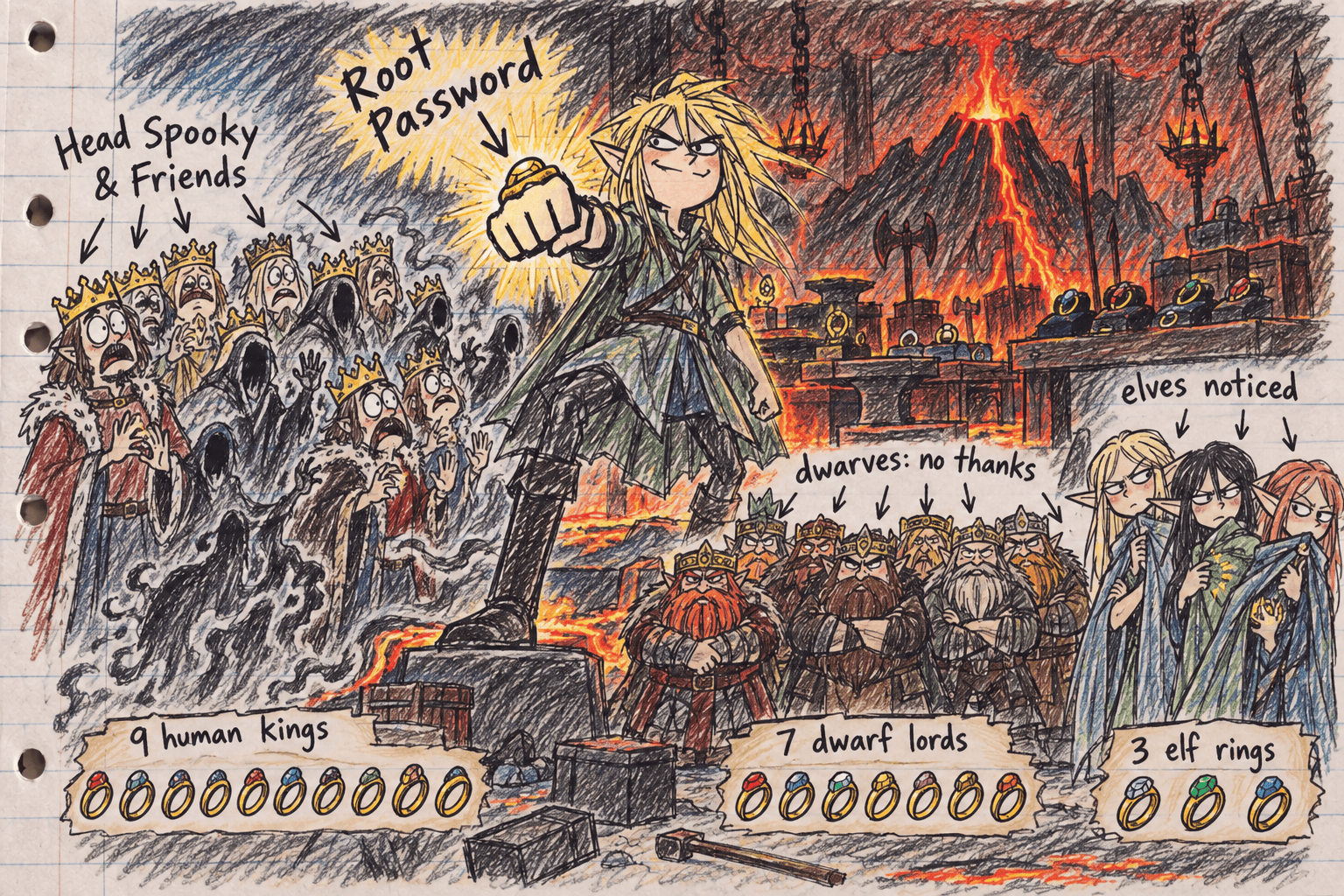 Middle school notebook doodle for Chapter 21